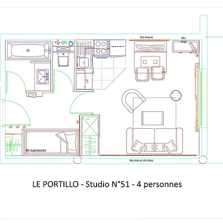 : 4 Pers Avec Animaux Permis, Draps Inclus - Fr-1-860-51 דירה גורט